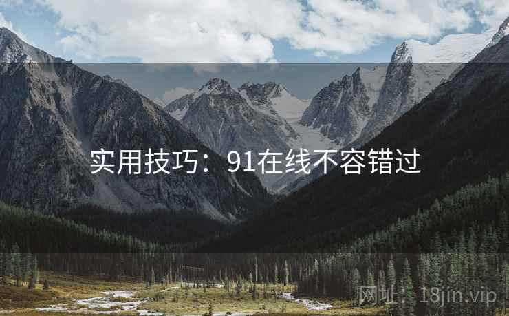 实用技巧：91在线不容错过